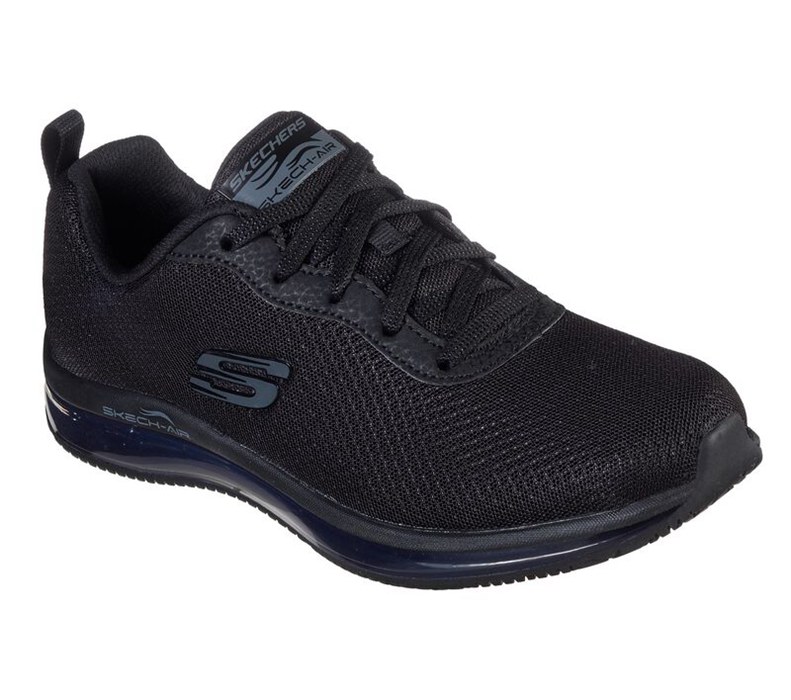 Skechers Dam Svarta Snörskor - Work Relaxed Fit: Skech-Air Sr - Sverige (GZFEJ-9356)